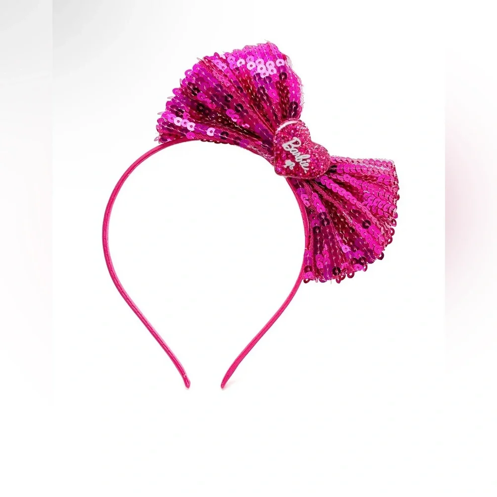 Barbie Girl’s Pink Heart Shaped Sunglasses With Matching Headband &Bow 3-8years